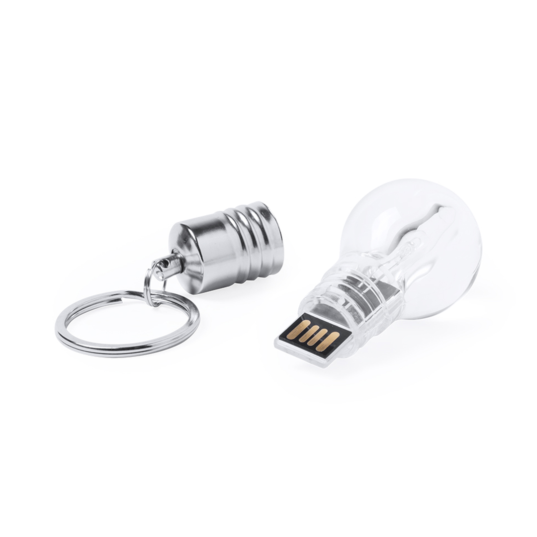 Memoria USB Bombilla transparente 8GB